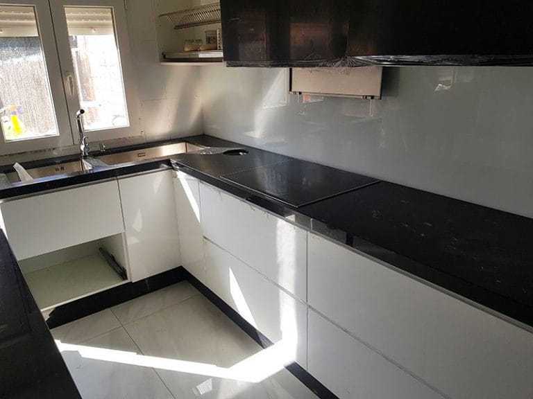 Encimera en una cocina pequeña