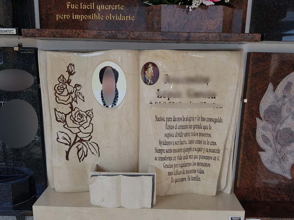 Tipos de lápidas según el acabado